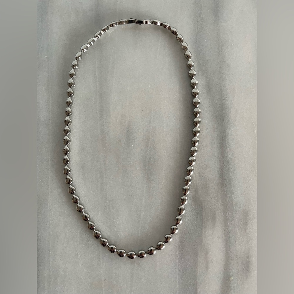 Silver heart necklace